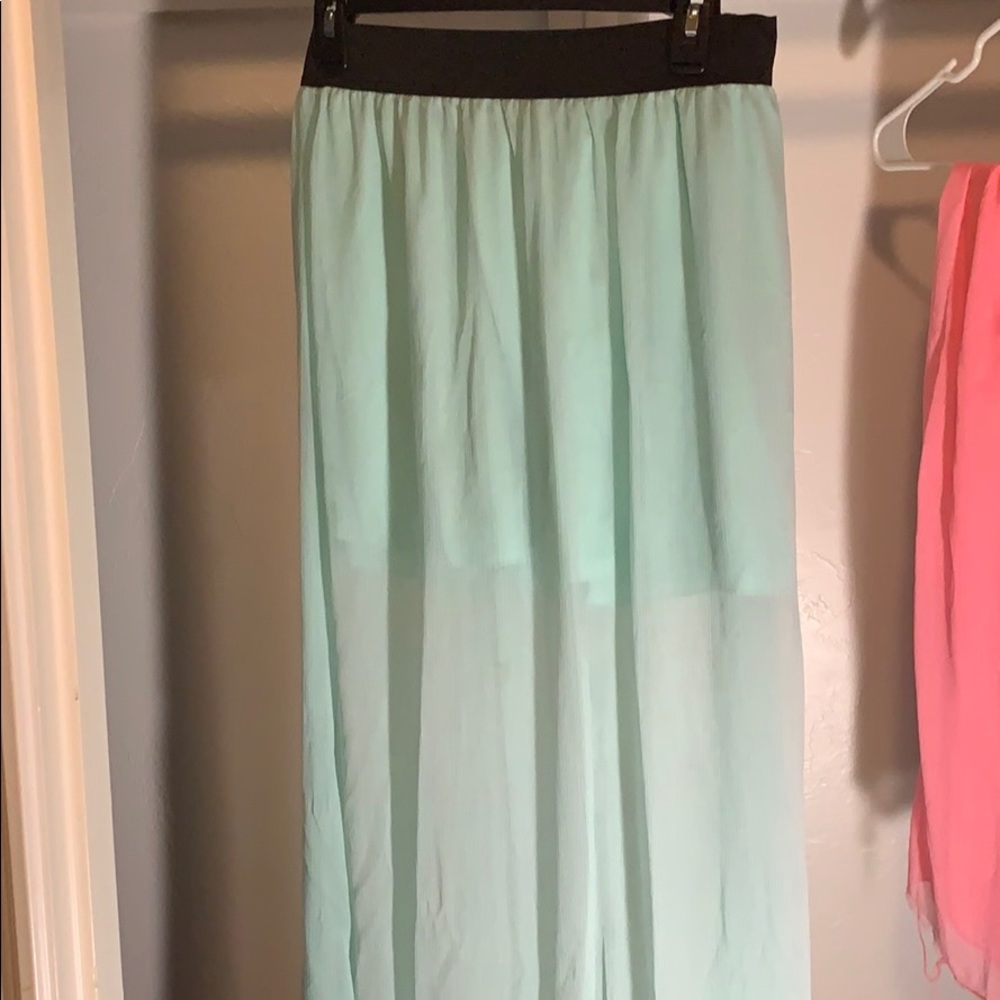 Light blue maxi skirt